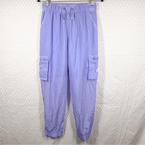 Nike Light Purple Windbreaker Cargo Jogger Pants - Picture 1 of 7